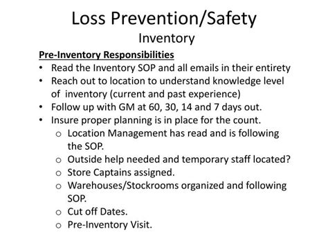loss control examples.
